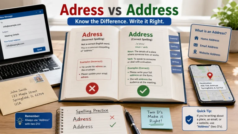 adress or address