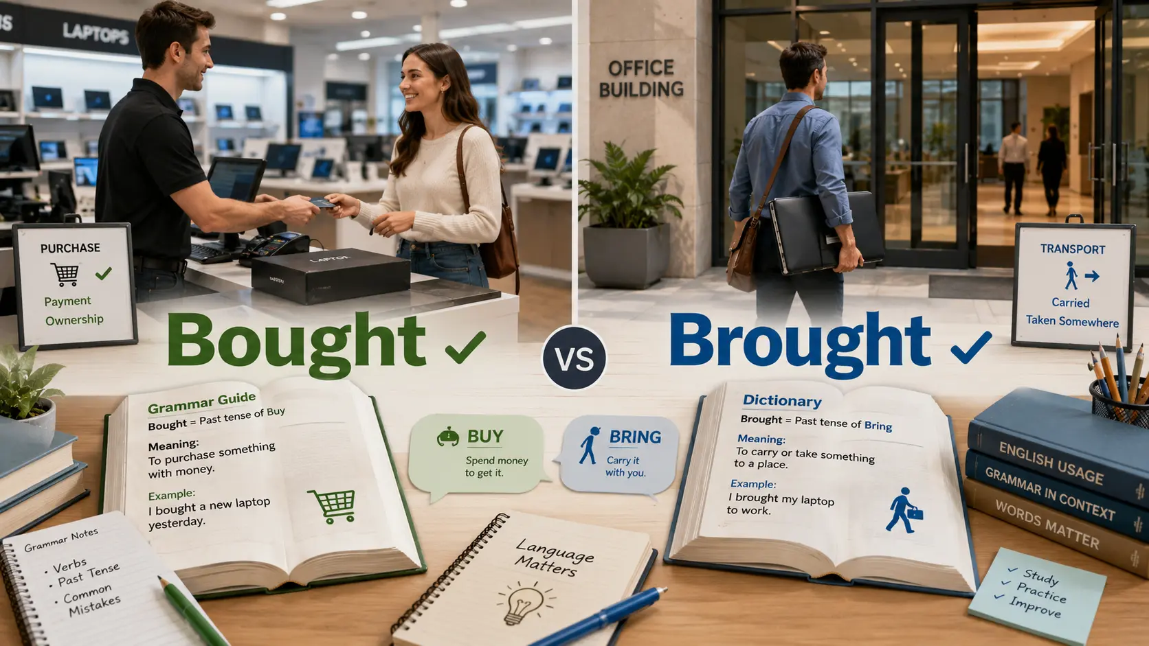 bought or brought