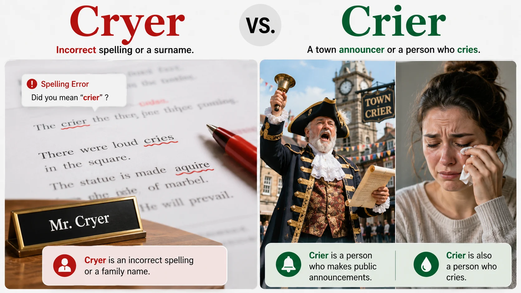 cryer or crier