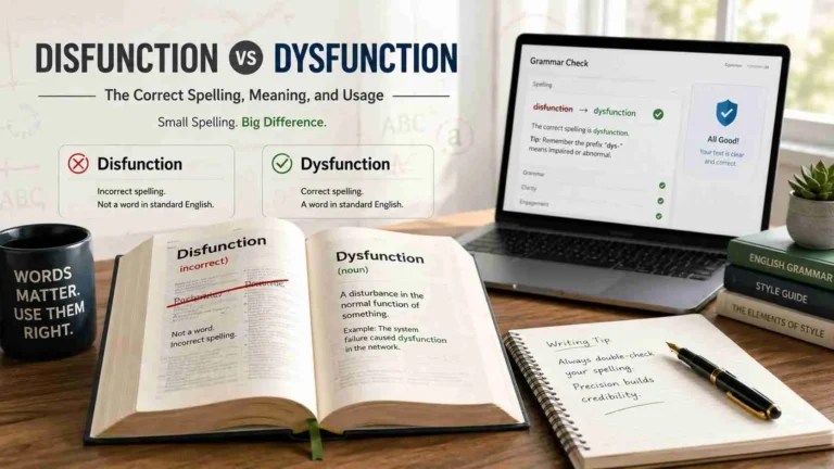 disfunction or dysfunction