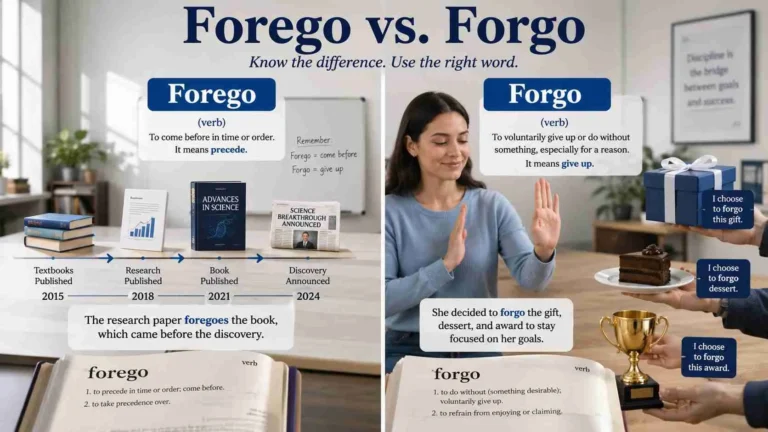 forego or forgo