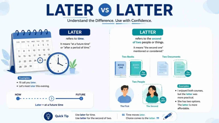 later or latter
