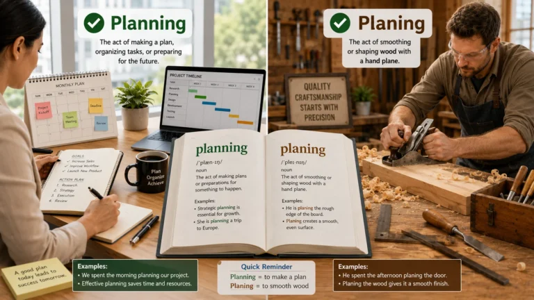 planning or planing