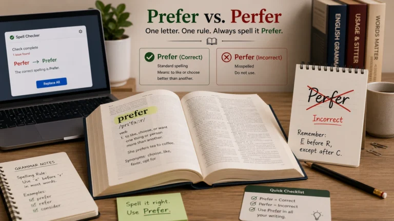 prefer or perfer