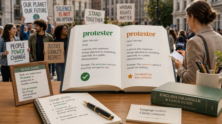protestor or protester