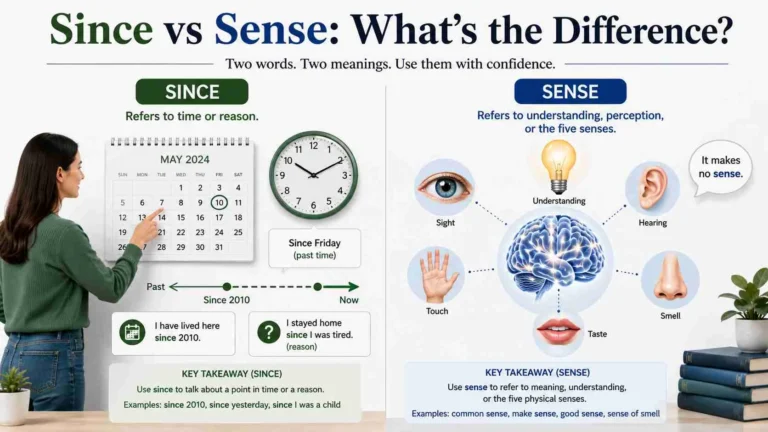 since or sense