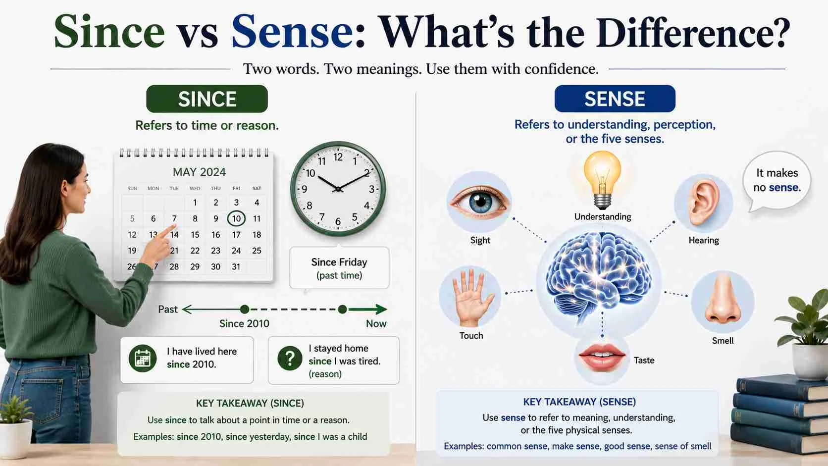 since or sense