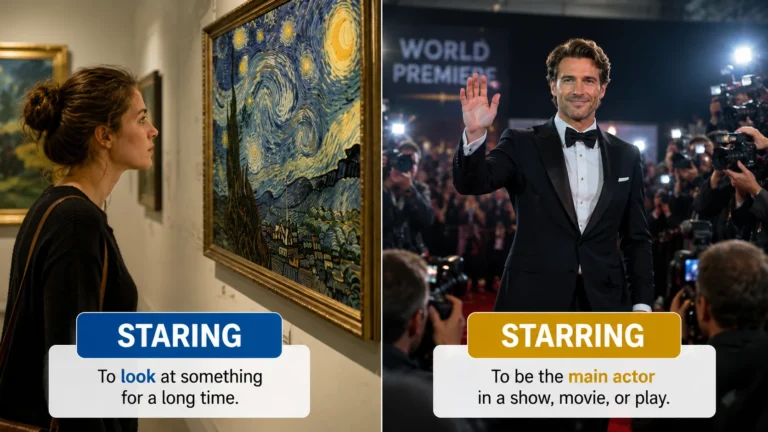 staring or starring