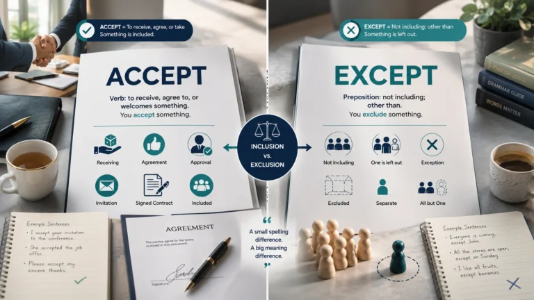 accept or except