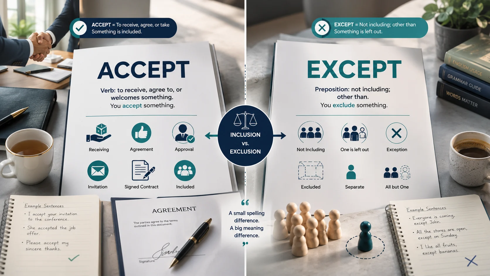 accept or except