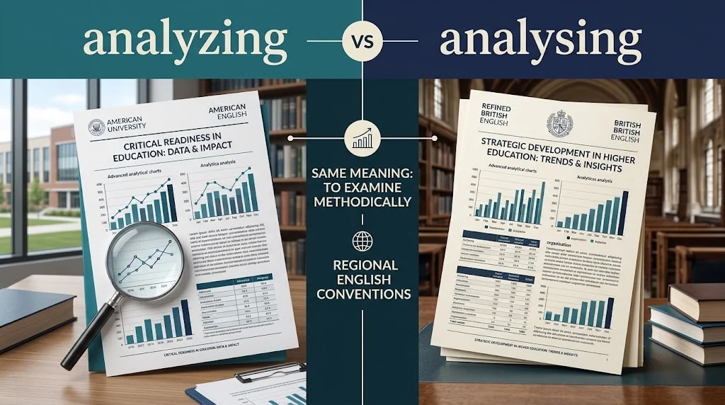 analyzing or analysing