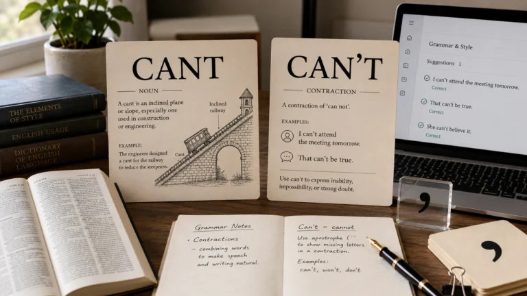 cant or can't