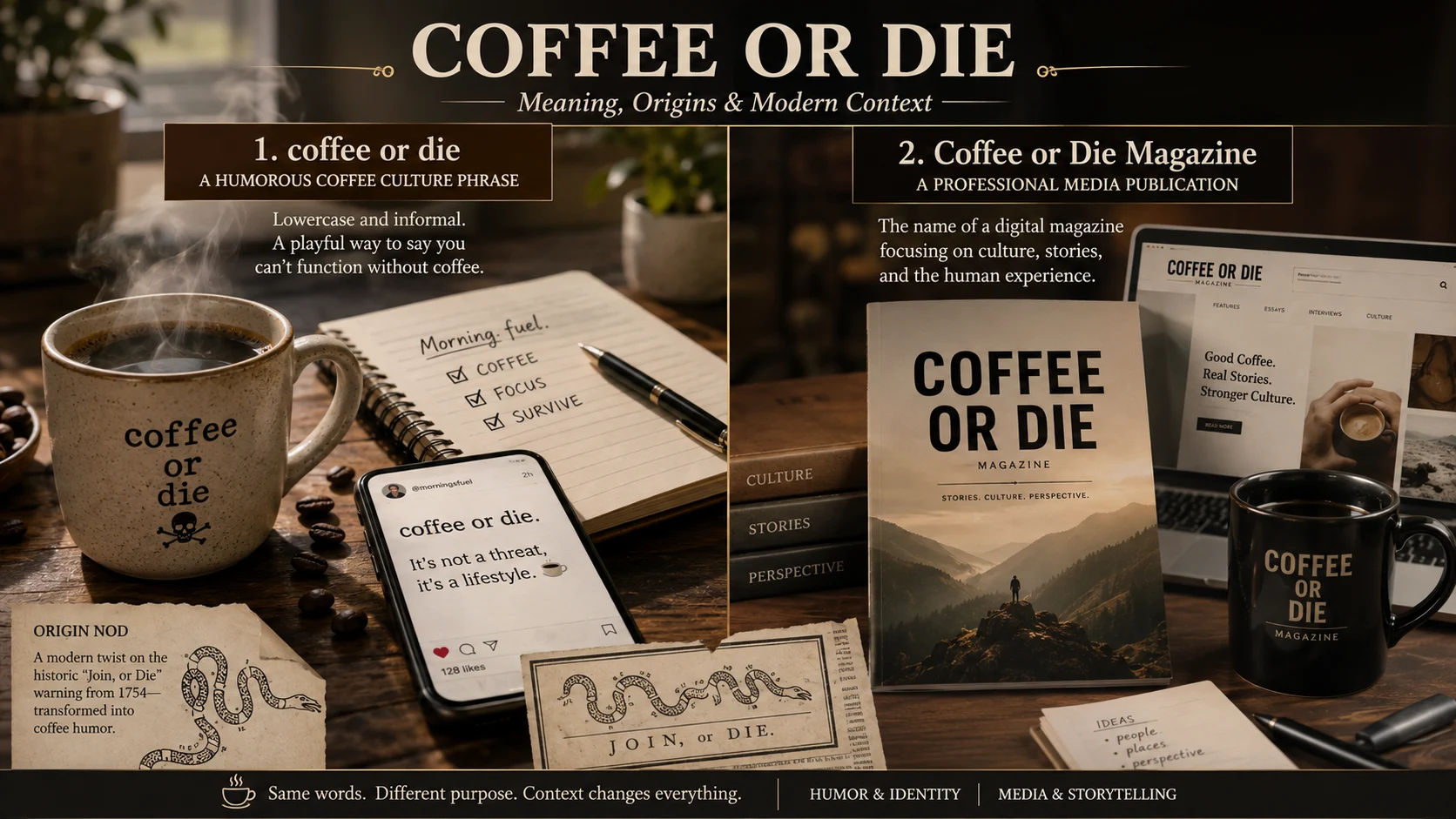 coffee or die