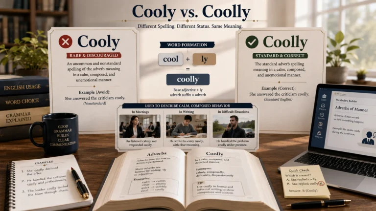 cooly or coolly