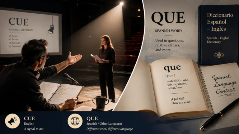 cue or que