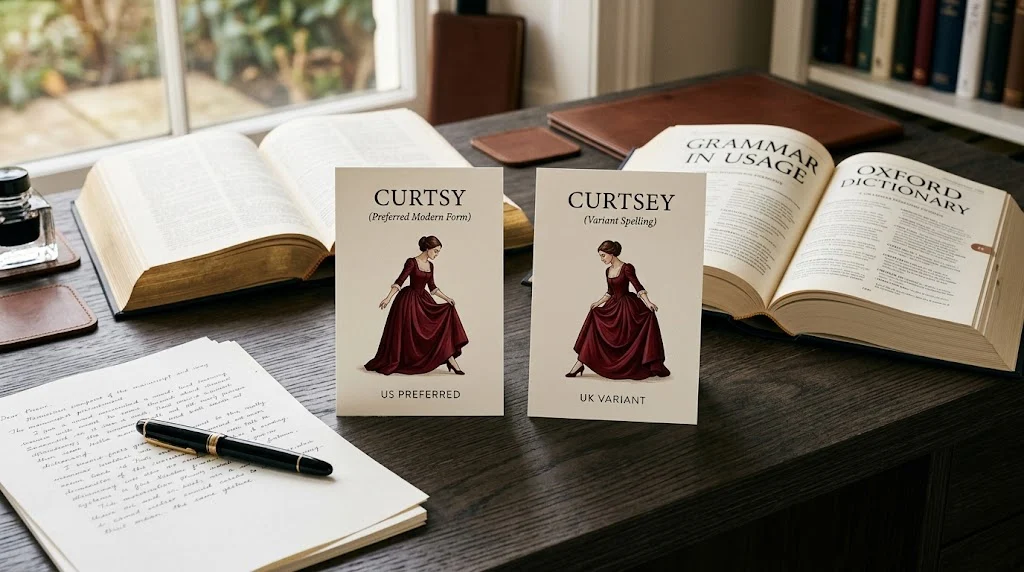 curtsy or curtsey