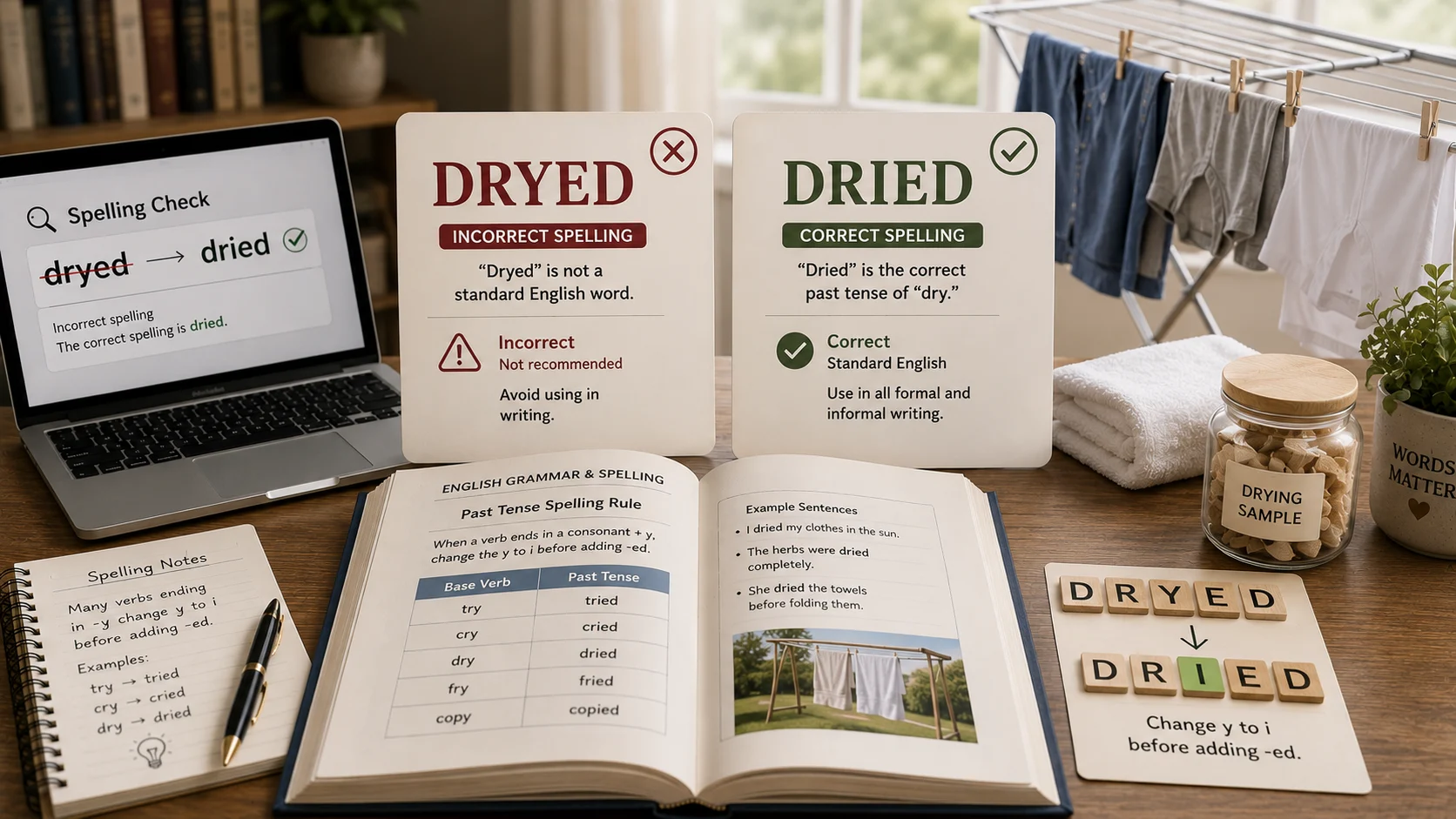 dryed or dried