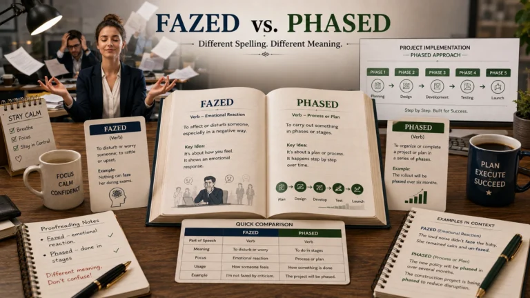 fazed or phased