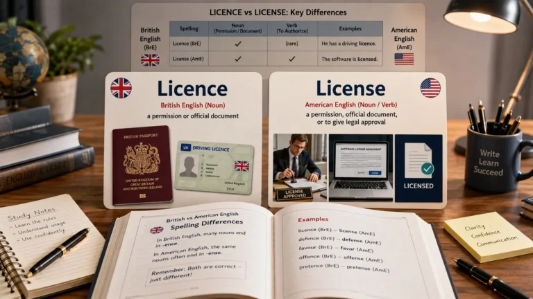 licence or license
