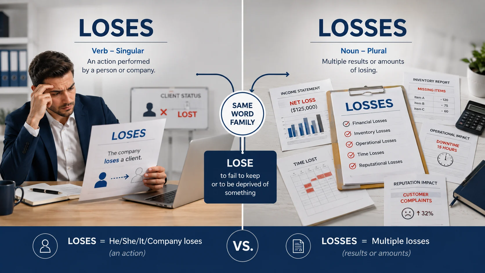 loses or losses