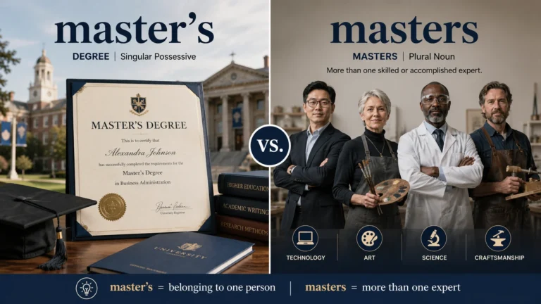 master's or masters