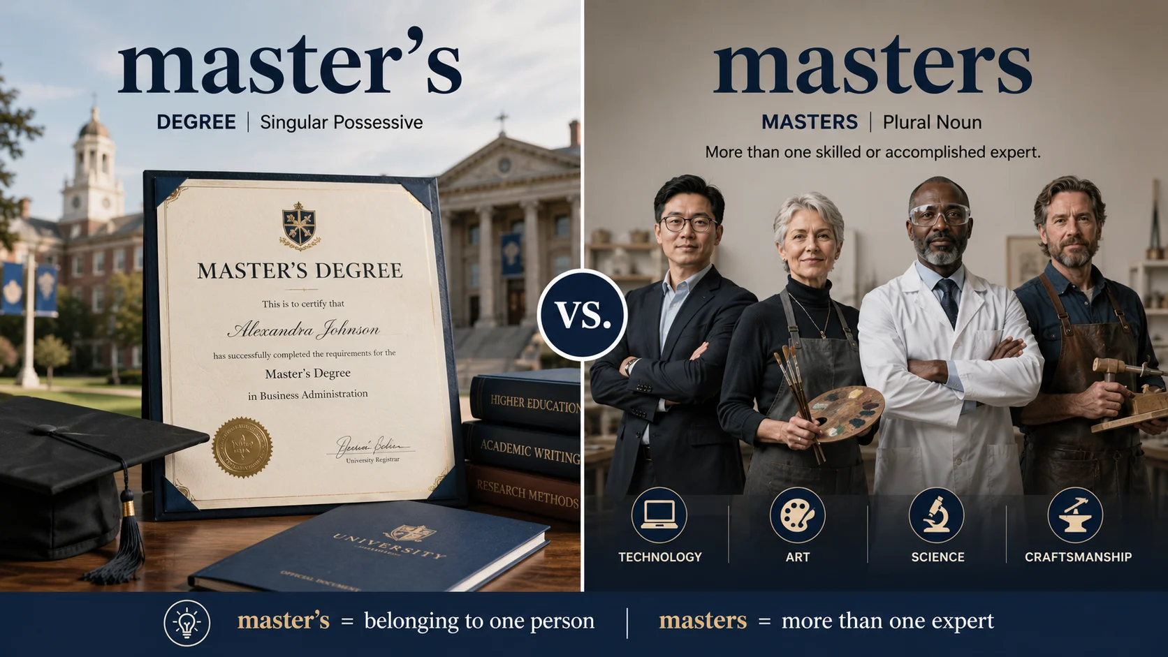 master's or masters