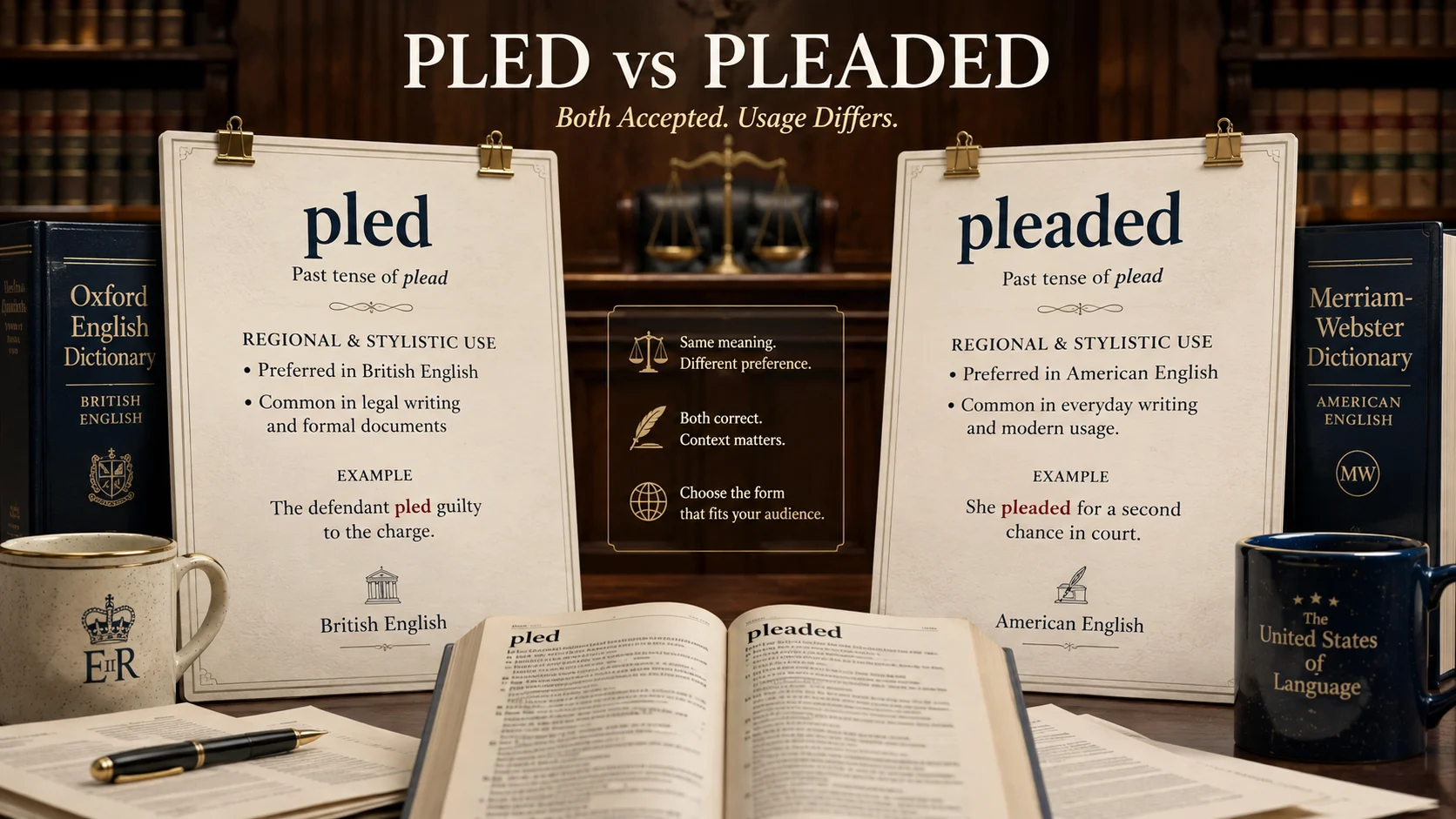 pled or pleaded