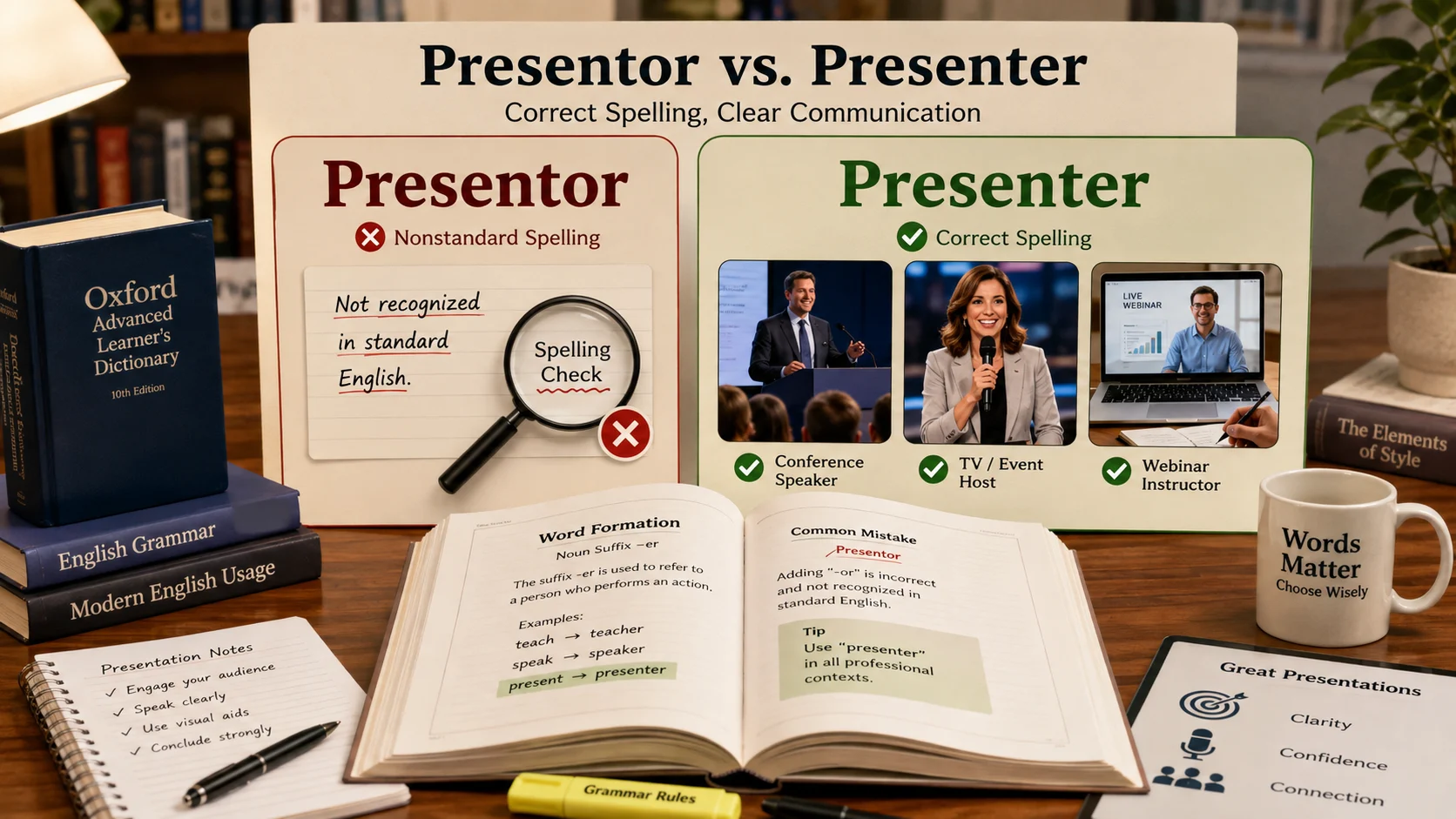 presentor or presenter