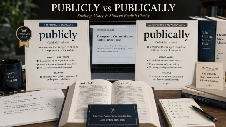 publicly or publically