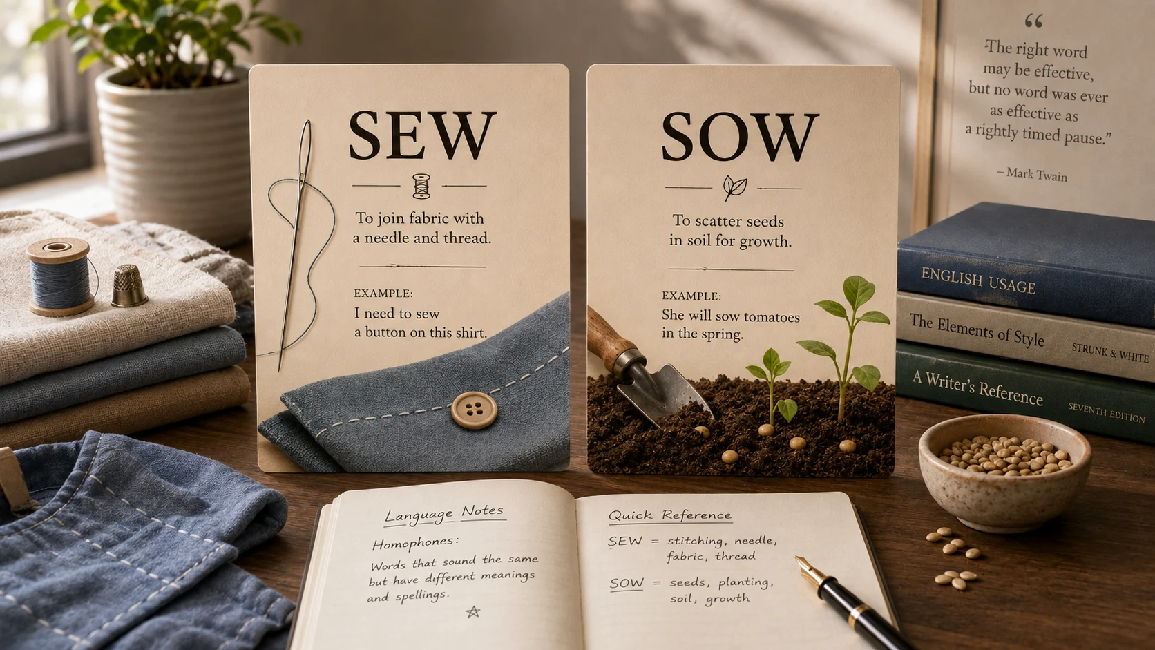 sew or sow
