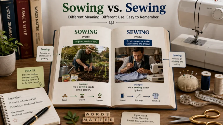sowing or sewing