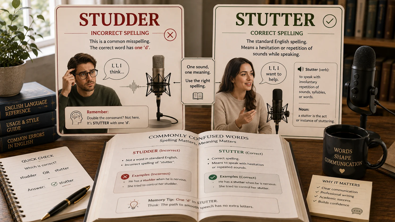 studder or stutter