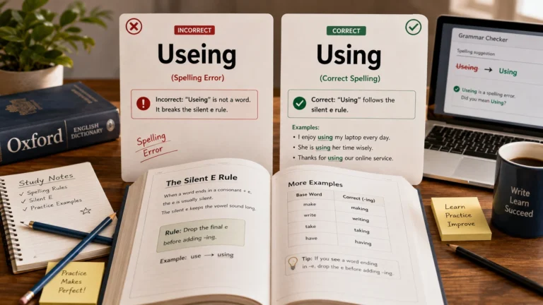 useing or using