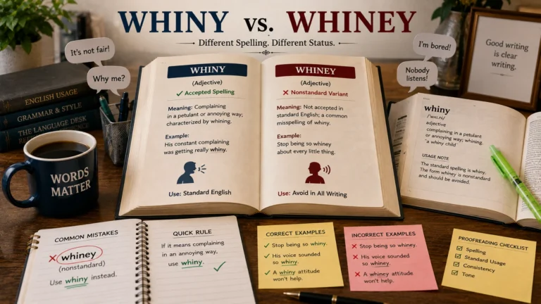 whiney or whiny