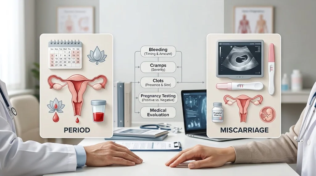 miscarriage or period