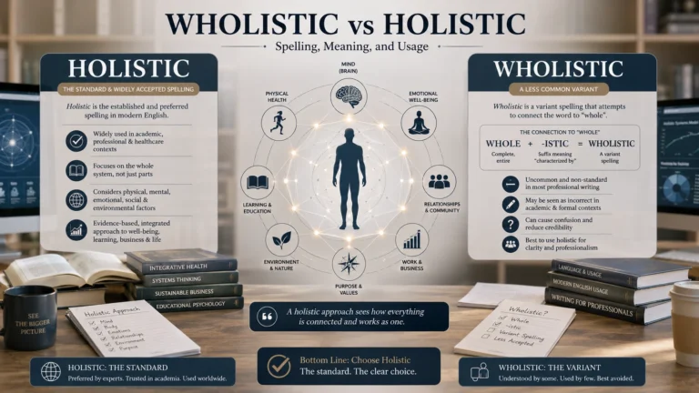 wholistic or holistic